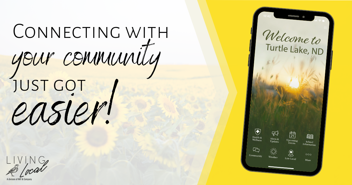 connecting with your community just got easier download the Turtle Lake App from the apple app store or google play store.